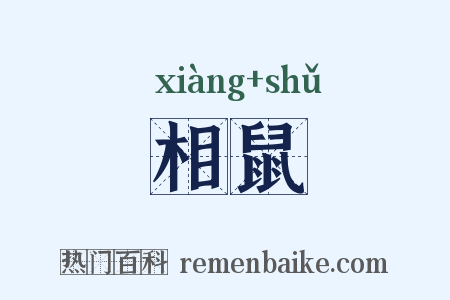 相鼠是什么意思的图片